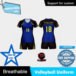 Conjunto de Uniforme de Voleibol Personalizado, Transpirable, de Secado Rápido, Ropa Deportiva de Poliéster Estampada para Equipos de Adultos - Product Image 4
