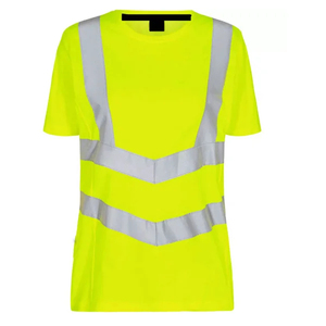 Custom Logo Polyester/Cotton Best Selling Safety Hi <b>Vis</b> Work Wear Construction Reflective Tape Working <b>T</b>-<b>Shirts</b> for Adults - Product Image 3