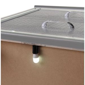 Comodino moderno stile Glam In legno massello con due cassetti luce notturna In argento con finitura coccodrillo mobili per camera da letto 1 pz - Product Image 6