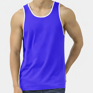 Débardeurs de sport personnalisés en coton pour hommes, grande taille, pour la musculation et le fitness - Product Image 3
