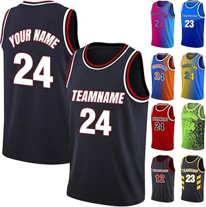 Camiseta de Baloncesto Personalizada con Nombre y Números del Equipo, Impresión por Sublimación, 100% Poliéster, Transpirable y Absorbente de Humedad - Product Image 2