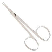 Ciseaux corneaux Aebli, kit chirurgical ophtalmique microchirurgical, ciseaux chirurgicaux de précision à bout arrondi en acier inoxydable