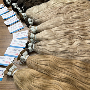 PRODUIT PHARE : Extensions de cheveux en vrac colorées, 100% cheveux humains, sans trame, pour tressage, double épaisseur, pointes épaisses et volumineuses - Product Image 2