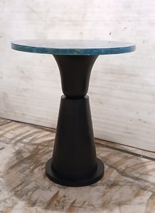 Mesa de Bar Moderna con Base de Metal, Mesa Alta para Cócteles, Redonda, para Cafetería, Restaurante y Bar, Uso Interior y Exterior - Product Image 3