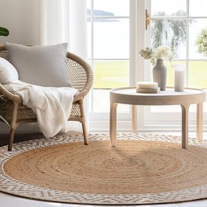 Tapis en jute de 1,5 m, couleur unie, à poils longs, résistant aux taches, lavable, adapté aux animaux domestiques, fait main, style traditionnel, idéal pour les entrées - Vente chaude - Product Image 5