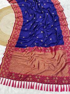 Premium Collection Banarasi Soft-Silk with Gold-Zari Flower Weave All-Over Body & Rich Zari Pallu Saree Woman Fashion - Product Image 2