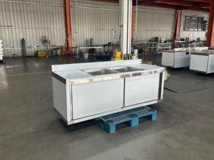 โต๊ะสแตนเลสแบบตั้งได้พร้อมตู้ล้างจาน - Product Image 6