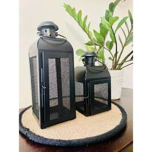 Premium Metal Candle Lantern Modern Decorative <b>Tealight</b> <b>Holder</b> Lantern for Living Room Balcony Wedding Party Decoration - Product Image 3