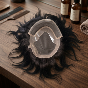 Peluca india de alta calidad para hombre de Taz Hair, estilo rizado profundo, sistema de tupé con encaje suizo suave, directo de Bangladesh - Product Image 5