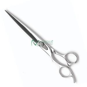 Ciseaux de coiffure professionnels faits à la main pour barbiers, lame affûtée, design pliable, pour droitiers, en acier inoxydable, logo personnalisé - Product Image 3