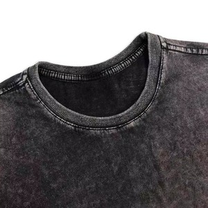 Camisetas Oversize de Algodón Pesado para Hombre al por Mayor, Camisetas Lisas con Lavado Ácido, Camisetas con Gráficos Personalizados y Lavado Vintage - Product Image 3