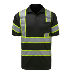 Camisetas Polo Relicstar de Verano, Manga Corta, Transpirables, de Secado Rápido, Alta Visibilidad, con Tiras Reflectantes, Ropa de Trabajo de Seguridad - Product Image 1