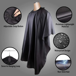 Capa de Barbero Profesional Personalizada con Cintura Ajustable, Foto Personalizada, para Salón de Peluquería, Cómoda, Resistente al Agua, de Pongee - Product Image 1