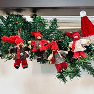 Set of 2 Handmade Cute Woolen Felt Pendant <b>Christmas</b> Tree Ornament - Product Image 4