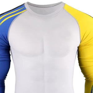 Camiseta de Compresión Rashguard OEM ODM para Hombre, Sublimada, de Spandex, para BJJ, Gimnasio, Surf, Buceo, MMA - Product Image 6