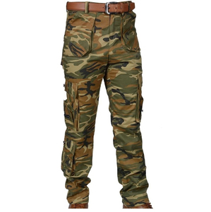 Premium Quality Custom Logo Men's <b>Cargo</b> Trousers Multi Pocket Casual Streetwear Cotton <b>Cargo</b> Pants Tactical <b>Work</b> Pants - Product Image 2