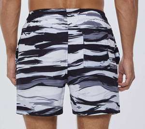 Men's Quick Dry Breathable <b>Board</b> Shorts Sublimation Print Elastic Waist Casual Swimwear Pockets Mid Length 100% Polyester Hip - Product Image 1