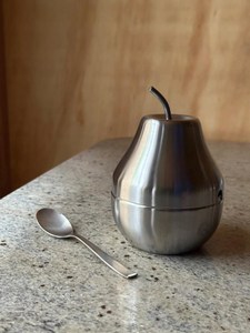 Stainless Steel Food <b>Container</b> Round Polished Minimalist Kitchen Tableware Durable Storage Jar apple shape luxury type - Product Image 6