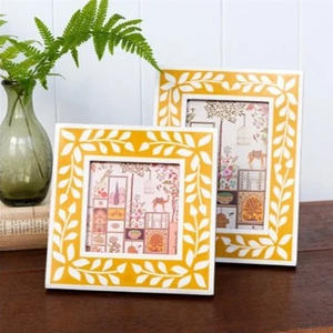 Bone Inlay Mosaic Resin Handmade Vertical Photo <b>Frame</b> 5x7 Size Popular Design Low Price - Product Image 5