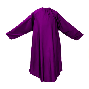 Capa de Corte de Pelo Profesional de Calidad de Salón, Cómoda y Personalizable, Morada, de Manga Larga, de Poliéster, con Cierre de Broche Seguro - Product Image 3