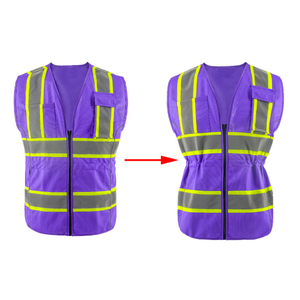 Chaleco de Seguridad Reflectante de Alta Visibilidad con Malla, Precio al por Mayor, con Logotipo y Tallas Personalizadas, Impermeable, con Cremallera LED y Logotipo Personalizado - Product Image 5