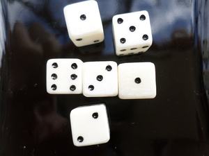 Natural Bone <b>Dice</b> Handmade Tabletop Game <b>Dice</b> <b>Set</b> - Product Image 1