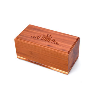 Handcrafted Wooden Urn <b>Box</b> Carved Cremation Keepsake <b>Box</b> Handcrafted Memorial Burial <b>Box</b> For Human Ashes Funeral Supplies Urns - Product Image 1