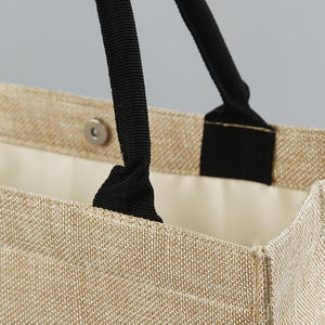 Strong Handle Jute Shopping Bag for Heavy <b>Weight</b> Grocery Carrying - Product Image 4