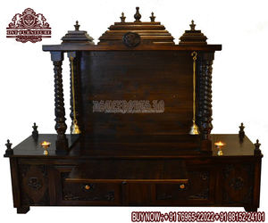 Mandir de Madera de Teca Tallada a Mano de Lujo para el Hogar, Mandir de Madera de Teca de Gran Tamaño, Mandir de Madera Artesanal, Pooja Ghar, Australia - Product Image 4