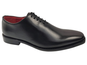Zapatos Oxford de Vestir para Hombre, de Cuero Negro, con Punta en Pico, con Cordones, para Oficina y Carrera Profesional, Color Sólido, Suela de Goma, para Todas las Temporadas - Product Image 1