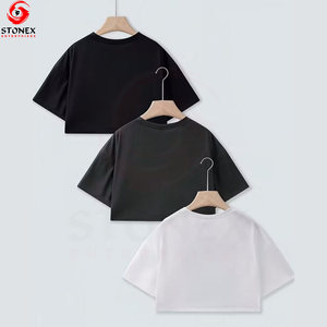 เสื้อยืดครอปแขนสั้นพิมพ์ลายสำหรับผู้หญิง - ผ้าฝ้ายคุณภาพสูง เป็นมิตรกับสิ่งแวดล้อม ปรับแต่งขนาดและสีได้ ระบายอากาศได้ดี - Product Image 2