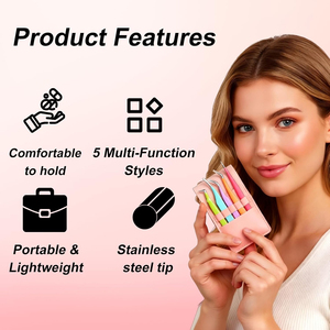 Pince à épiler pour extensions de cils en acier inoxydable multicolores écologiques de qualité supérieure, pointe fine pour cils classiques et volume - Product Image 2