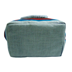 Bolsa de Playa de Alta Calidad 2026, Moderna, con Estampado de Rayas Multicolor, Asa de Cuerda de Algodón Trenzada y Cierre de Cremallera - Product Image 4