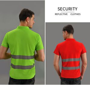 Polo de travail haute visibilité avec bandes réfléchissantes, imperméable, pour la sécurité routière - Product Image 5