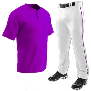 Ensemble d'uniformes de baseball personnalisés pour hommes, maillot blanc avec accents bleus, numéro 20, manches courtes, polyester respirant, toutes saisons - Product Image 4