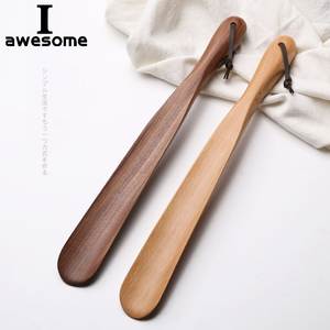 Cuchara para Zapatos de Madera con Mango Largo, Agarre Cómodo, Ayuda para Calzarse Zapatos, Herramienta de Asistencia para Calzarse Zapatos de Madera Natural - Product Image 4