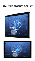15 15.6 17 18.5 Inch Capacitive Wall Mounted LCD Display HD VGA Touch Screen Monitor Open Frame Industrial Touchscreen Monitor