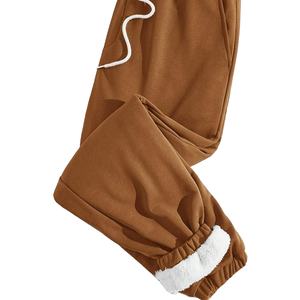 Men's Casual Eco-Friendly Breathable Waterproof <b>Sherpa</b>/Teddy Fleece Jogger Pants Customizable Full Pockets Best Quality Pakistan - Product Image 1