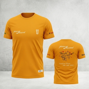 เสื้อเปียโน พิมพ์ลายแบบซับลิเมชั่น ระบายเหงื่อได้ดี คุณภาพสูง เสื้อเปียโนสำหรับงานดนตรี ผู้ผลิตเสื้อยืด - Product Image 3