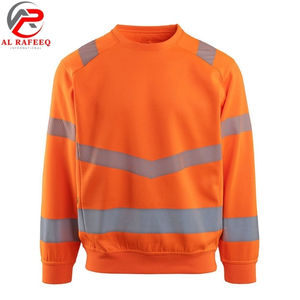 Sudadera de bajo precio para hombre al por mayor, cuello redondo, reflectante de alta visibilidad, sudadera de invierno de forro polar para hombre y mujer - Product Image 3