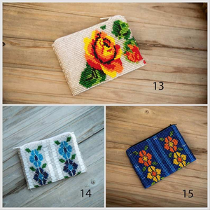 Pochette à monnaie perlée faite à la main, motif dessin animé, pochette de voyage, couleur/taille personnalisée, petite pochette à maquillage colorée en perles, sur mesure - Product Image 6