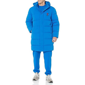 Chaqueta Larga Acolchada con Capucha, Reversible, con Cierre, Talla Grande, Aislante, Resistente a la Intemperie, Estilo Urbano, para Viajes Diarios, de Calidad Superior - Product Image 1