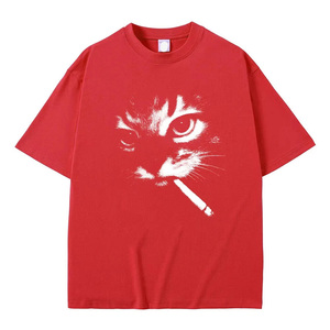 High Quality Regular Fit Men's T-Shirt with for Smoking Print <b>Short</b> <b>Sleeve</b> Casual O-Neck 100% Cotton Anti-Pilling for Sale - Product Image 2