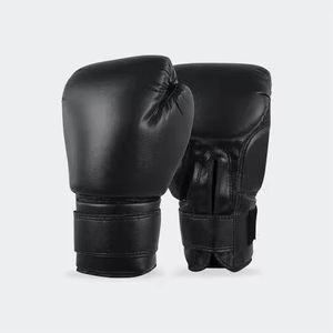 Gants de boxe unisexes en cuir véritable de qualité supérieure, antidérapants, respirants, avec support de cheville et poignées, fermeture auto-agrippante, pour l'extérieur - Product Image 6
