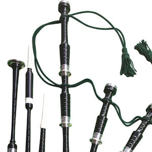 Superbes dudelsaks écossais des Highlands en bois de rose brun avec montures argentées, dudelsaks en bois noir, motif écossais Tartan, fierté écossaise - Product Image 3