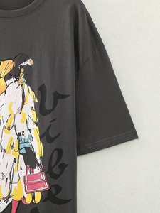 Proveedor de Camisetas Personalizadas para Mujer, Camiseta de Algodón Resistente con Estampado y Bordado, Corte Holgado para Marcas de Ropa, Pedidos Grandes - Product Image 3