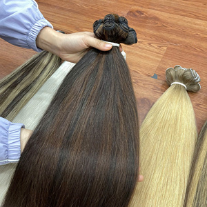 Extensions de cheveux humains vietnamiens colorés à trame droite, double épaisseur, multicolores, qualité supérieure, prêts à être expédiés - Product Image 6
