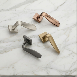 Modern Brass Mortise Door <b>Handle</b> Set | Premium Designer Lever <b>Handles</b> in Antique, Black, Graphite & Gold Finish for Home Doors - Product Image 2