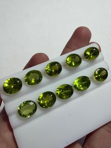 Peridoto Natural, Corte Ovalado, Piedras Sueltas de 10x12mm, Color Verde, Piedras a Juego, Certificado por Terceros, Lujo para la Fabricación de Joyas - Product Image 2