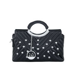 <b>Black</b> P36161 Formal <b>Evening</b> Hand <b>Bag</b> - Product Image 3